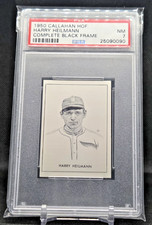 1950 Callahan Hall of Fame Harry Heilmann Complete Black Frame PSA 7 (JBC3200)