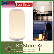 Compact Rechargeable Outdoor Table Lamp with 4 Brightness Levels - White Shade