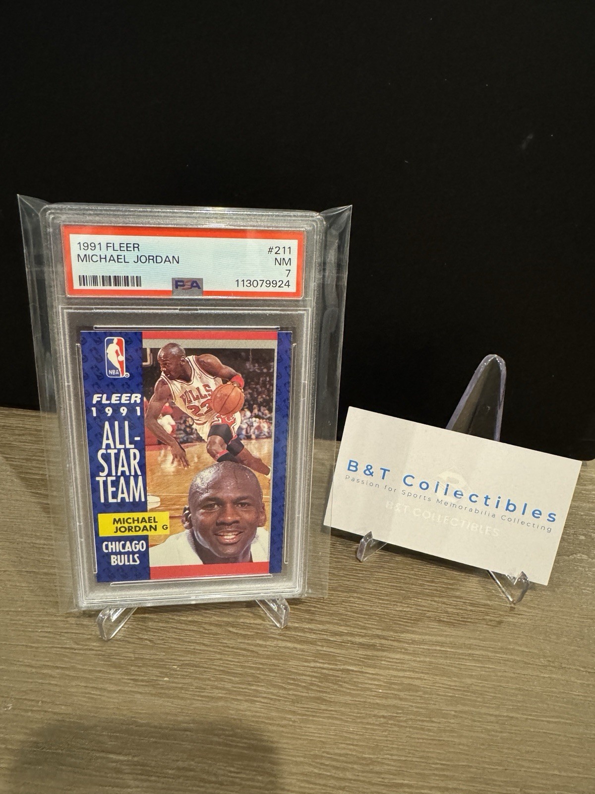1991 Fleer Michael Jordan #211 PSA 7 NM Chicago Bulls GOAT🔥🔥