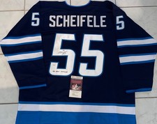 Mark Scheifele Signed Winnipeg Jets Custom Hockey Jersey Inscribed NHL Debut JSA
