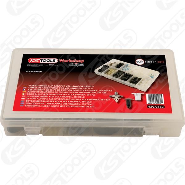 Ks-Tools 420.0850 Befestigungs-Clip-Satz - Volkswagen 255 Stk. 5 X 420.0852-image