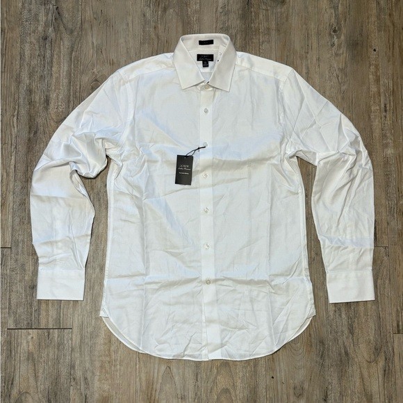 Crew Men's Slim-Fit Ludlow Premium Fine Cotton Dress Shirt, Size 15/34