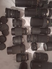 Lot of 17 Assorted Vintage Cameras Lenses  Accessories All Tested  Works 265