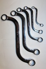 Snap-on Tools 5 Pc 12-point Sae S-shaped Box Wrench Set 51678 Usa