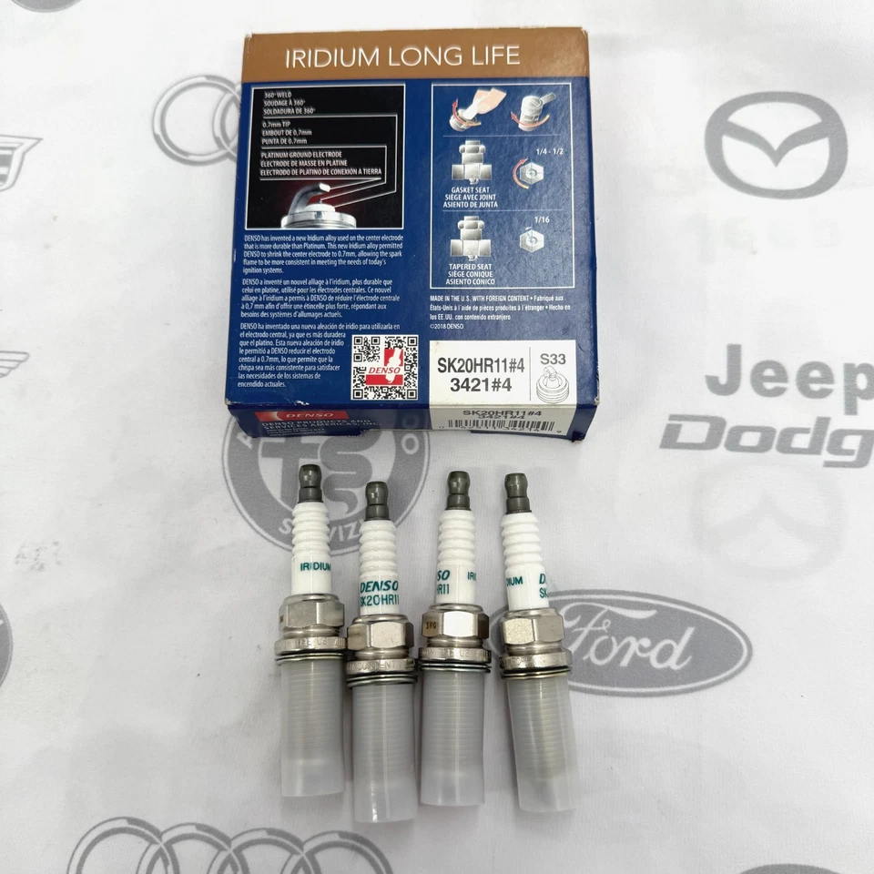 2005-2015 TOYOTA TACOMA CONJUNTO DE 4 NOVAS VELAS DE IGNIÇÃO IRÍDIO LONGA VIDA SK20HR11 3421 - Imagem 4 de 4