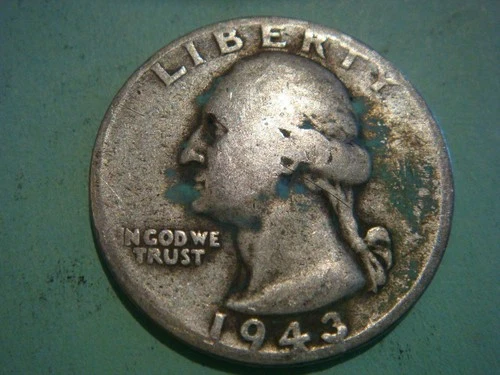 1943 P Washington Quarter in album filling cond actual coin in pic