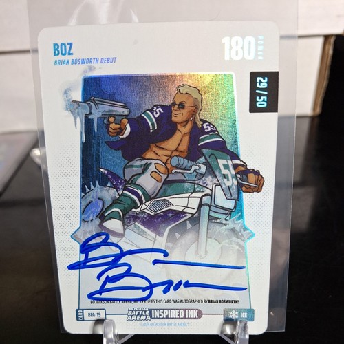 2024 Bo Jackson Battle Arena #29/50 Boz Ice Brian Bosworth Auto