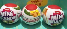 Mini Brands Krispy Kreme Create Christmas Lot of 3 Blind Ball Capsules BRAND NEW