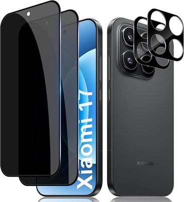 2X Schutzglas ( Display + Kamera ) für Xiaomi 17 Display Full Hartglas Anty Spy