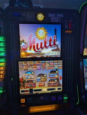 Merkur Spielautomat Slimline für Privat,2 Spielepakete,Scheinakzeptor,Topzustand