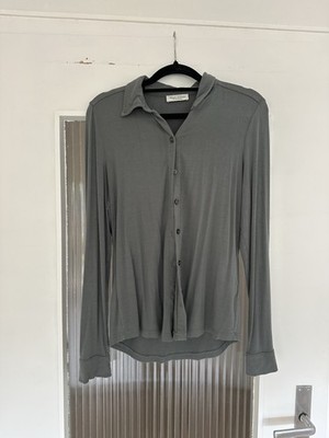Bluse von Marco Polo XS Khaki Damenbluse Langarm