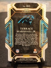2021 Panini Select  Club Level Terrace Marshall Jr. #262 Silver Prizm Die-Cut RC