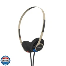 Koss KPH40 Utility On-Ear Headphones, Detachable Interchangeable Cord System,