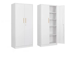 Long handle Metal Storage Cabinet ,71" Garage Storage Cabinet with Lock for Home