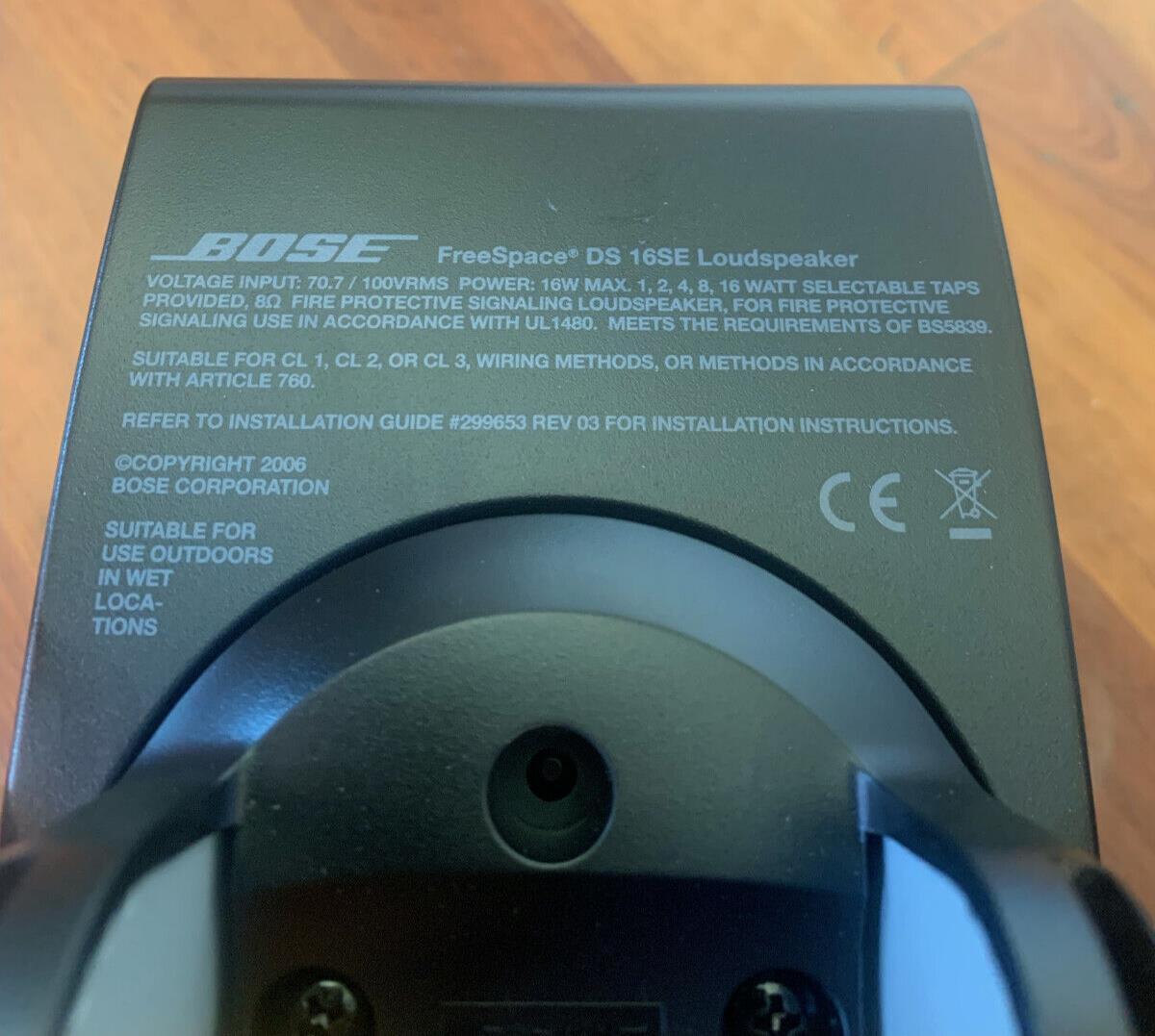 2DS Bose Freespace Ds16Se Loudspeaker 16 Watt Single Speaker 2DS Bose Freespace Ds16Se Loudspeaker 16 Watt Single Speaker