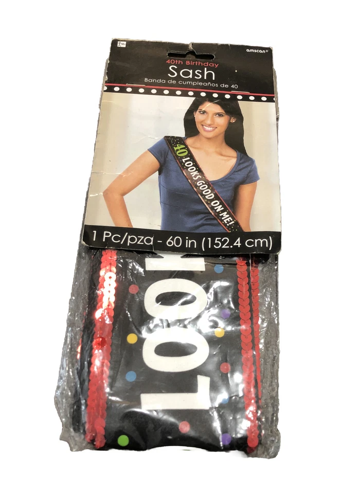 Faixa de aniversário "40 Looks Good On Me!" Faixa de aniversário de 40 anos One Piece 60” polegadas - Imagem 3 de 3