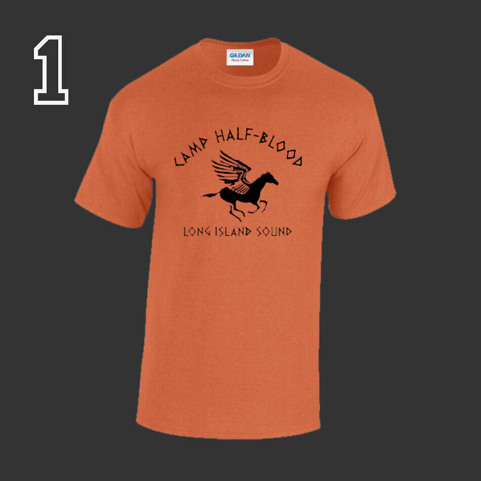 Camp Half-Blood Short Sleeve T-shirt-Orange-XXL 