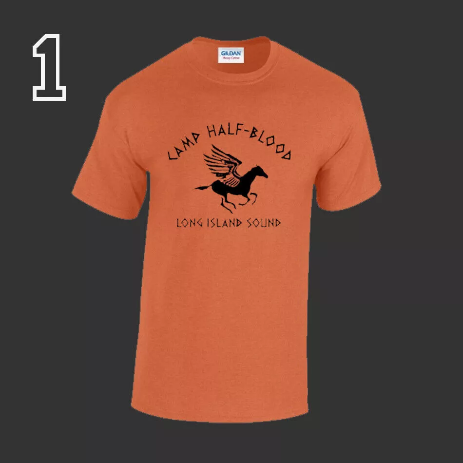 Camp Half Blood Shirt (Youth Small, Orange)