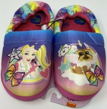 JoJo Siwa Slippers Size 4-5 Youth Girls Nickelodeon BowBow Slip On Shoes New