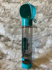 2-in-1 Pet Water Bottle & Food Container – Portable Dog Cat Travel Feeder