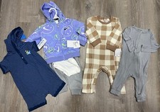 Lot Of 6 New Baby Boy Size 12 Months Spring/summer Clothes Nike, Carters