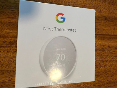 Google Nest Thermostat G4CVZ Programmable Wi-Fi Thermostat - Snow