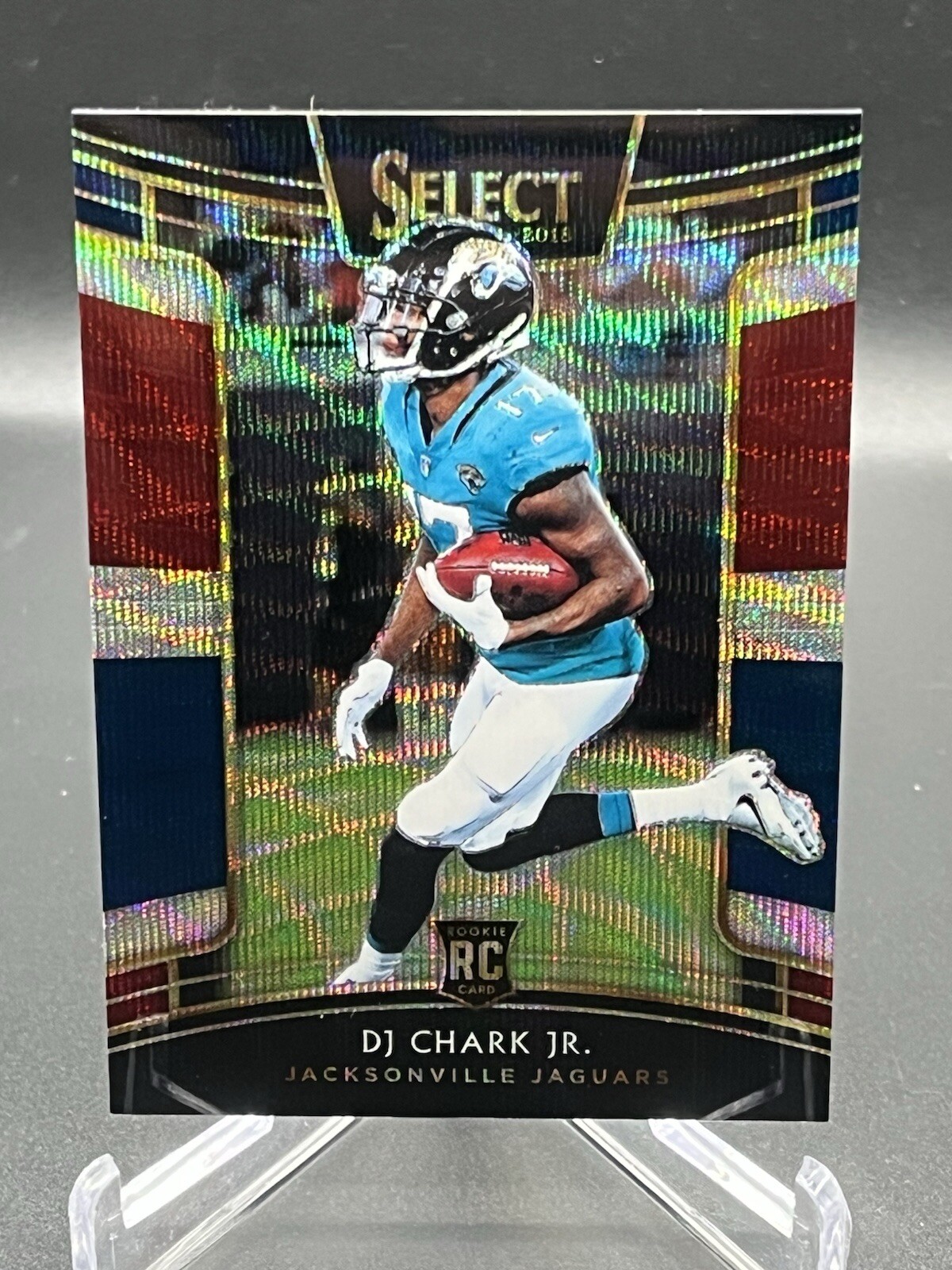 DJ Chark Jr. RC /199 Tri Color Prizm 2018 Panini Select Concourse #60 Rookie