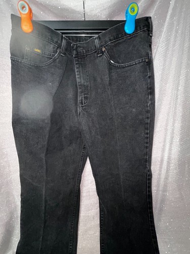 Jeans Lee vintage negros 100 % algodón talla W40 L30 - Imagen 2 de 5