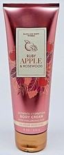 BATH  BODY WORKS RUBY APPLE  ROSEWOOD ULTIMATE HYDRATION BODY CREAM 8oz NEW