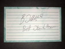 2013 ASTROS: Brett Oberholtzer, SIGNED 3x5 Card