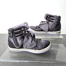 Skechers Bow Bling Shoes Girls Size 11.5 Gray Sneaker Shoe