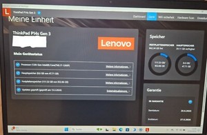Notebook Lenovo ThinkPad P14s Gen 3 i7-1260P mit Touch Display