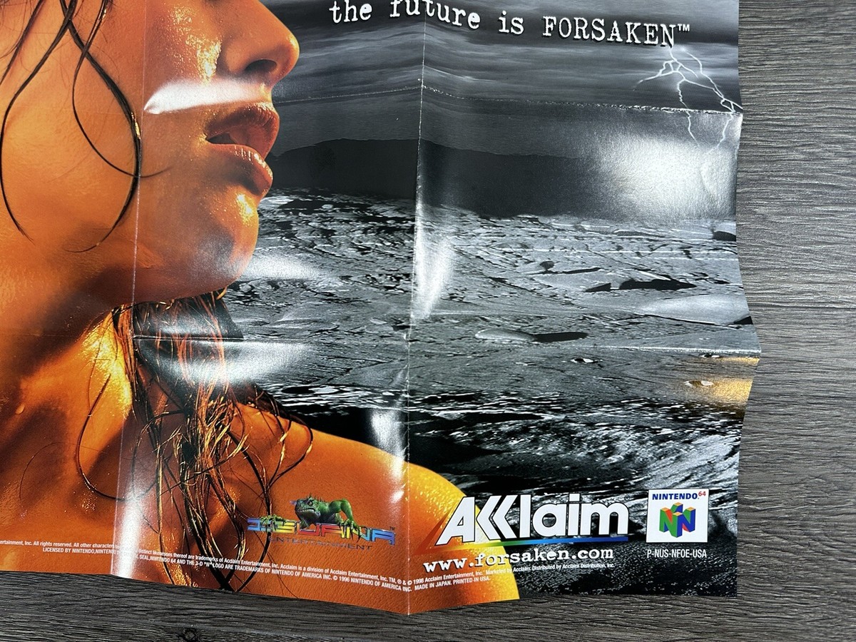 Forsaken 64 Nintendo N64 Vintage Poster Only 21481641384| eBay