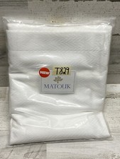 Matouk Castela Bianco Euro Sham 27 x 27” Nuovo