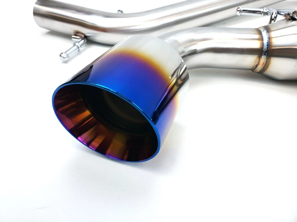 Sistema de escape Volkswagen VW 10-14 "PUNTAS QUEMADAS" 2.0T MK6 10-14 Golf GTi Catback Foto 2 de 3