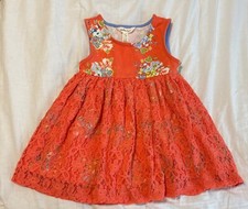 Matilda Jane Bouquets For Layla EUC Dress Girls Lets Go Together Coral Lace 2