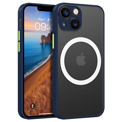 For iPhone 15 Pro Max/Plus 13 12 11 14 Skin-Feel Slim Phone Case Mag Safe Cover