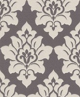 Rasch Tapete Vlies Barbara Becker 779318 Barock Ornament Cremeweiß Dunkelgrau