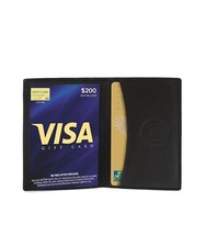 Minimalist Leather Wallet Card Case with ID window- Slim and Compact- Handmade