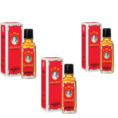 Siang Pure Oil Original Formula Pain Relief Oil 3X25ml