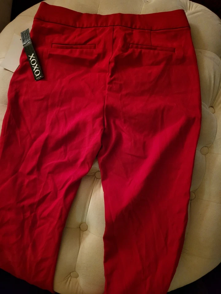 Pantalones rojos vintage - talla 5-6 - buen estado - envío gratuito Foto 3 de 4