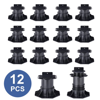 Adjustable Deck Support Pedestal Pack Deck Foundation Support Base For 12