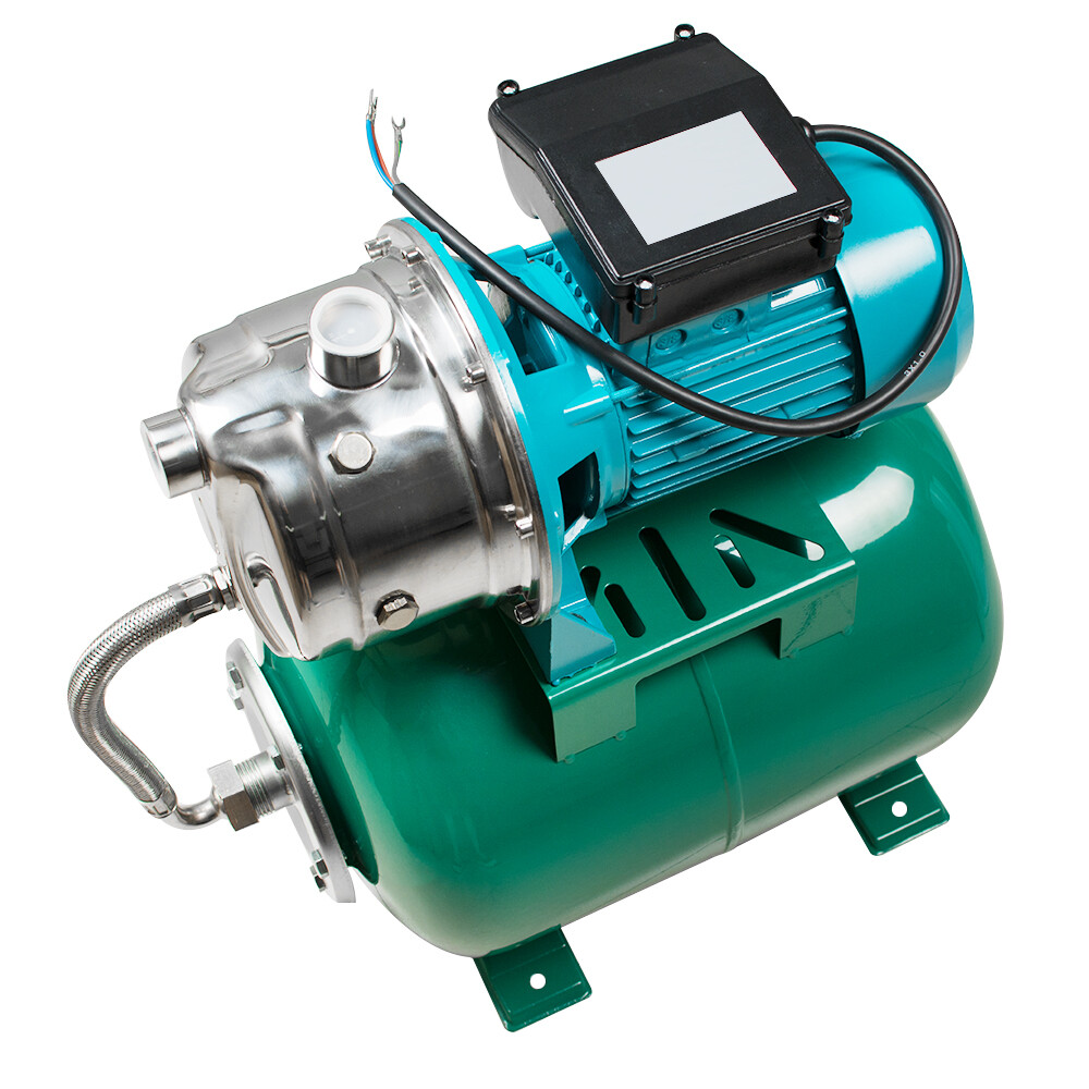 1HP 750W Shallow Well Jet Pump+Pressure Tank 740GPH Stainless Steel Jet