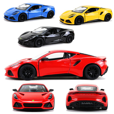 Lotus Emira Sportwagen Modellauto Spielzeug Detailreich 13cm Kinsmart 1:34