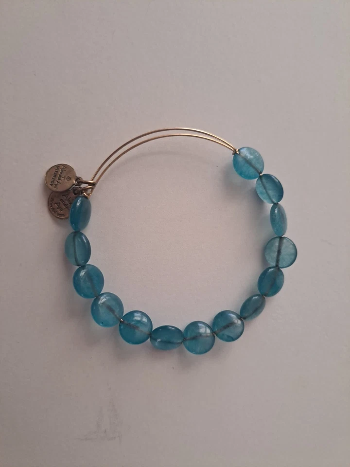 Pulseira de latão ALEX AND ANI pedras água-marinha - Imagem 2 de 3
