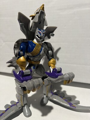 2002 BANDAI POWER RANGERS WILD FORCE EAGLE BIRD GRAY WING ACTION FIGURE
