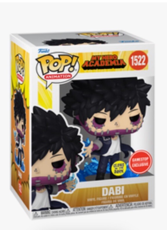 Funko POP! Animación: My Hero Academia Dabi 4,6 pulgadas Brilla en la oscuridad
