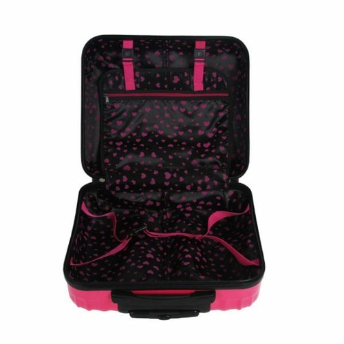 Damen Herz geprägtes Design Reisetasche Frauen Handgepäck Trolley Tasche HDA2103 - Bild 6 von 14