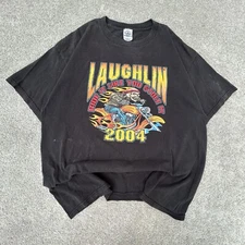 Vintage Biker Shirt Adult Extra Large Laughlin Ride It Like You Stole It USA