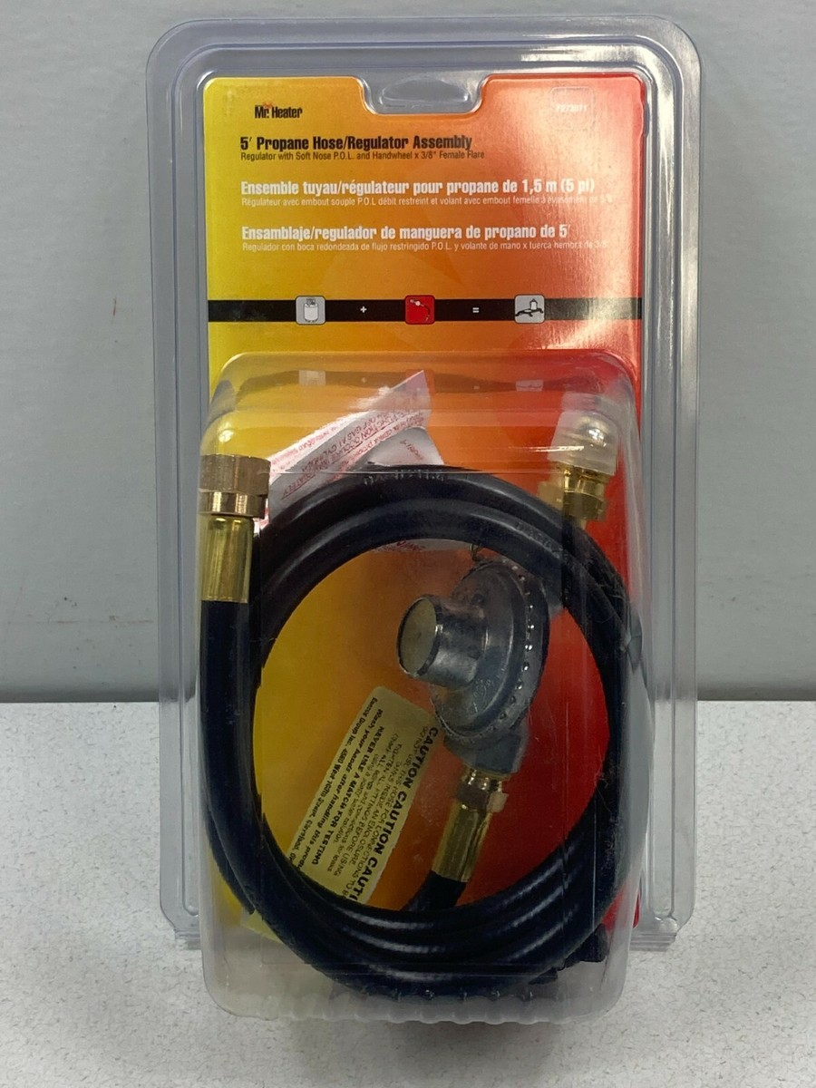 Mr. Heater 5-foot Propane Hose u0026 Regulator Assembly w/Soft Nose POL Hand  Wheel 89301730717 | eBay